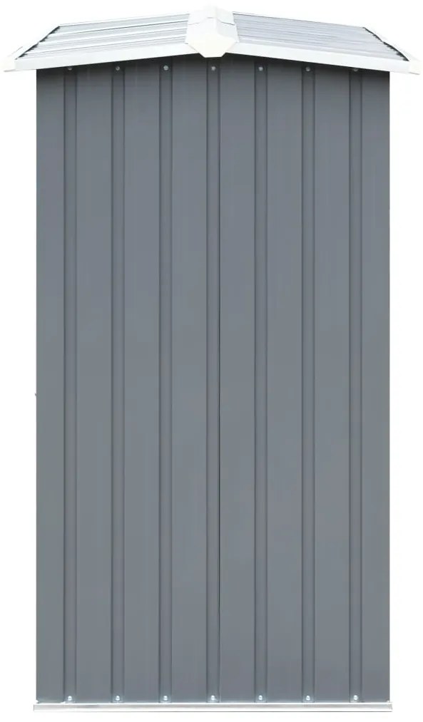 Sopron depozitare lemne, otel galvanizat, 330x92x153 cm, gri Gri