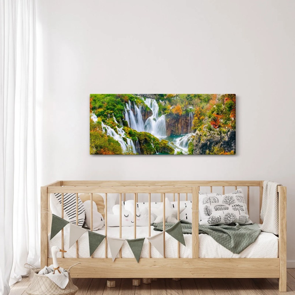 Tablou - Parcul Național Lacurile Plitvice (120x50 cm)