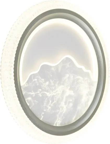 Globo 48494-28 - Plafonieră LED ODESSA, 28W, 230V, Ø 39,5 cm, argintie