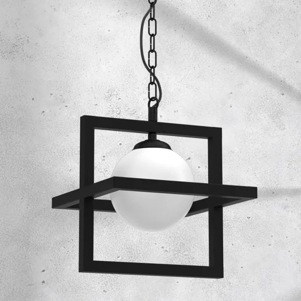 Lustră pe lanț DIEGO 1xE14/40W/230V neagră