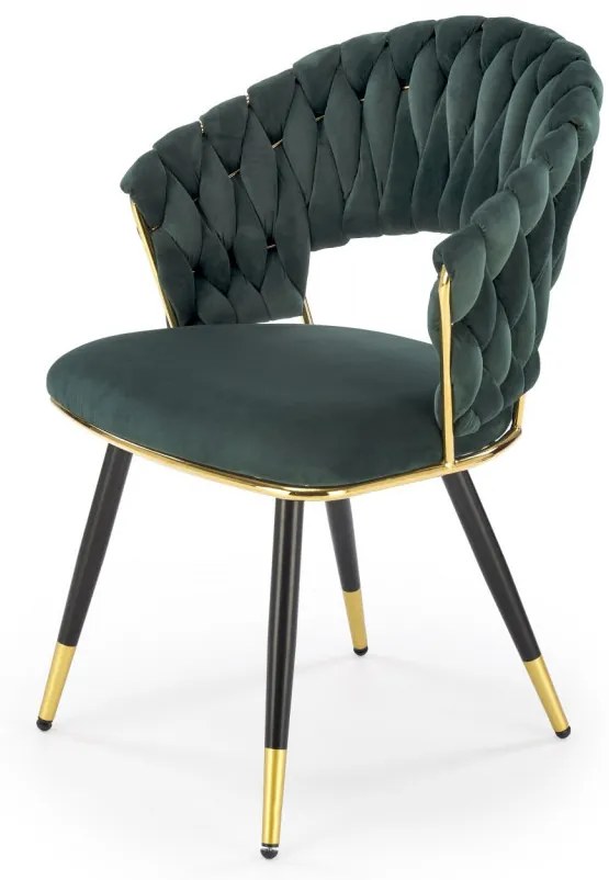 Scaun K551 velvet verde