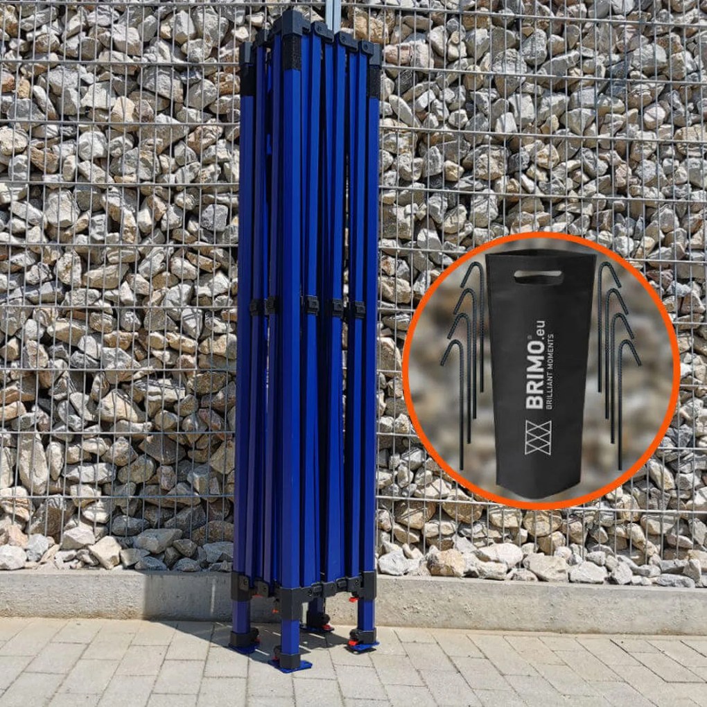 Cort evenimente 3x4,5m - cu 3 pereți - Negru