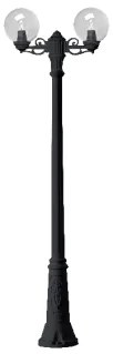 Stalp exterior 2 becuri E27 IP44 GLOBE 96G250GB2L/BL