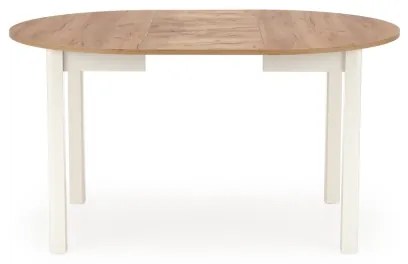 Masă de dining CALMIO, stejar craft/alb