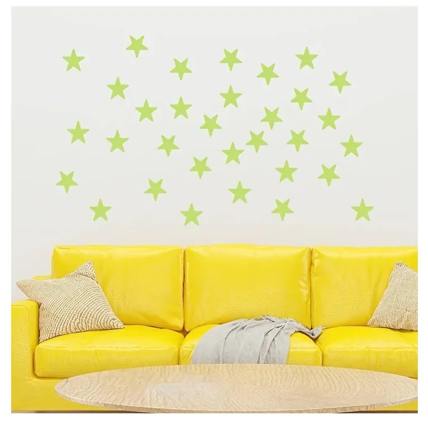 Steluțe luminoase pe perete 100 psc