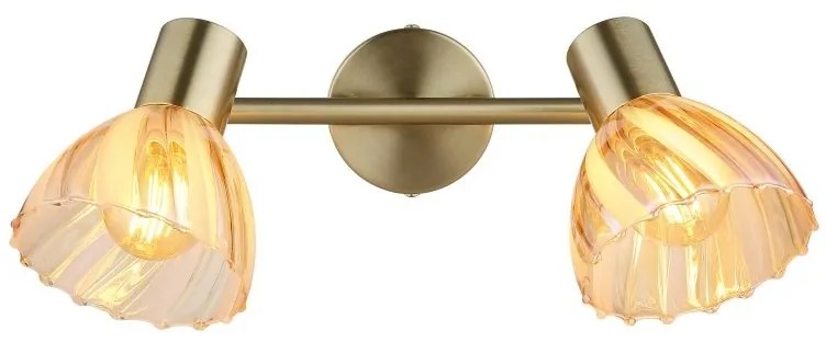 Plafoniera metal alama sticla chihlimbar ZACHERY 2L