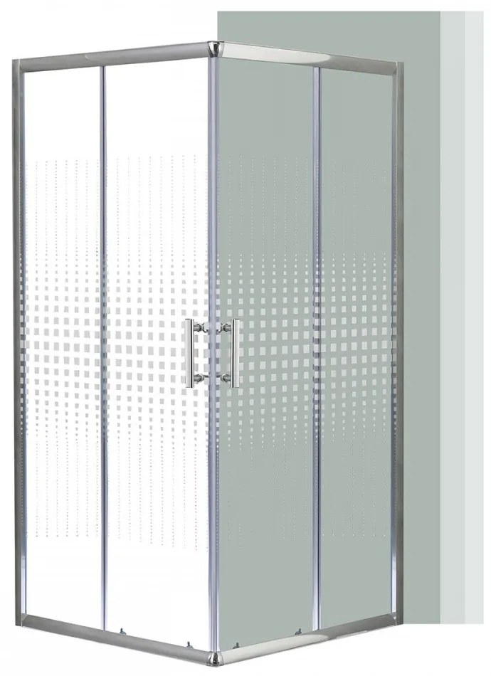 Cabină de duș pătrată Spirit Matrix 90x90