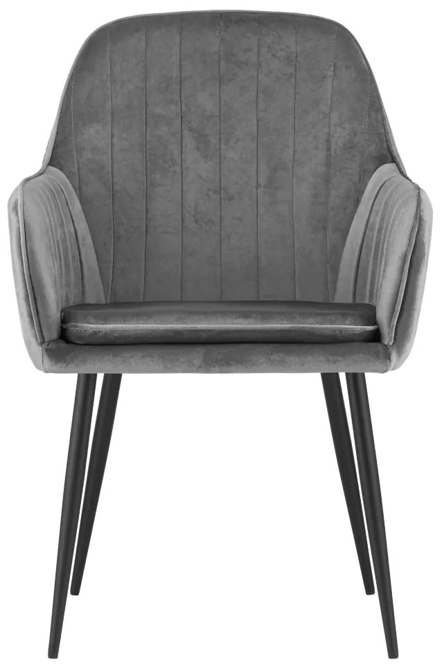 Scaun living Tida, gri, 58x56x86 cm