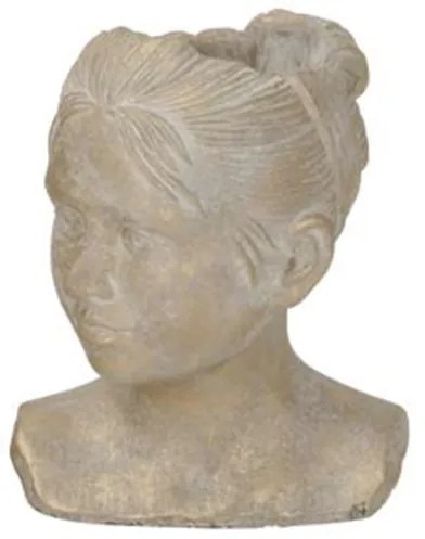 Ghiveci Lovely Girl din ciment 14x12x18 cm