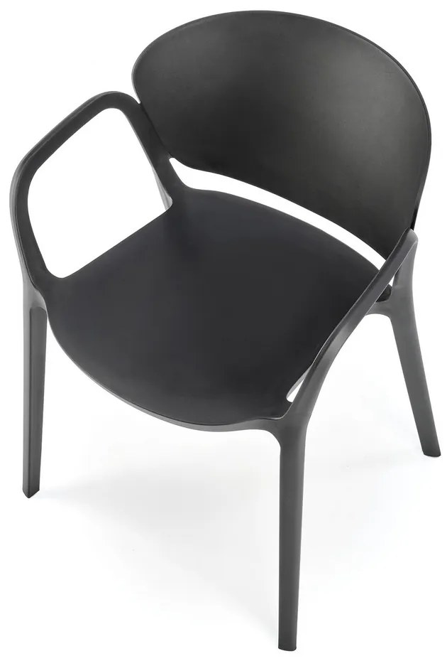 Scaun de bucaterie Layne, negru