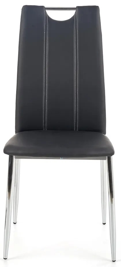 Scaun de bucaterie Lillian - vânzare, negru/argintiu