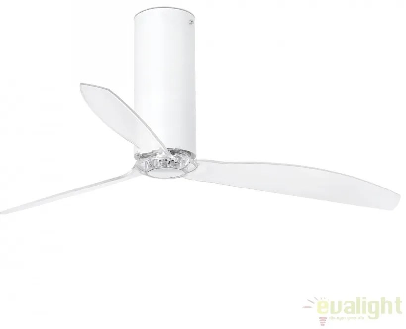 Ventilator cu telecomanda Tube alb lucios / transparent 32033