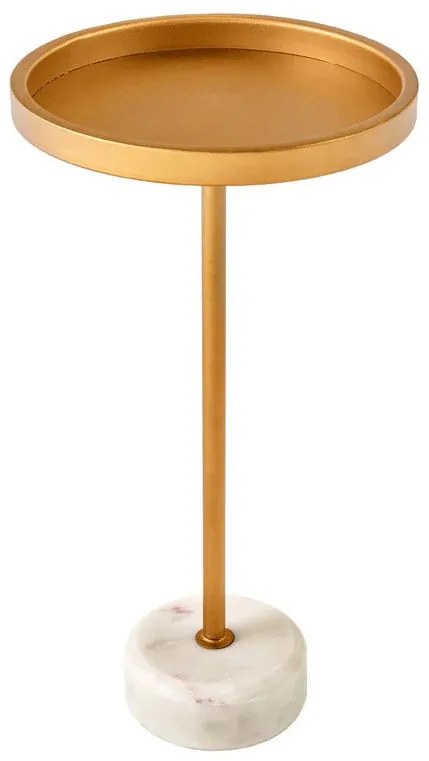 Masuta Laterala, Marmura, Metal, TRAYFUL 60cm, A-44849 VC