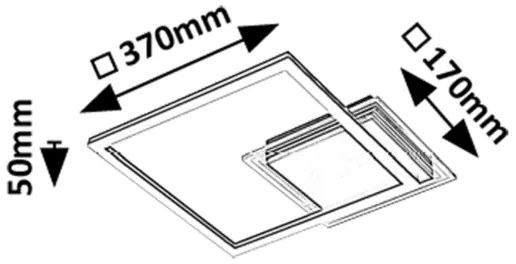 Rabalux 71370 - Plafonieră LED OTTAVIA LED/24W/230V 3000K