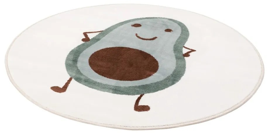 Covor pentru copii verde mentă-fildeș ø120 cm Avocado Mint – FD