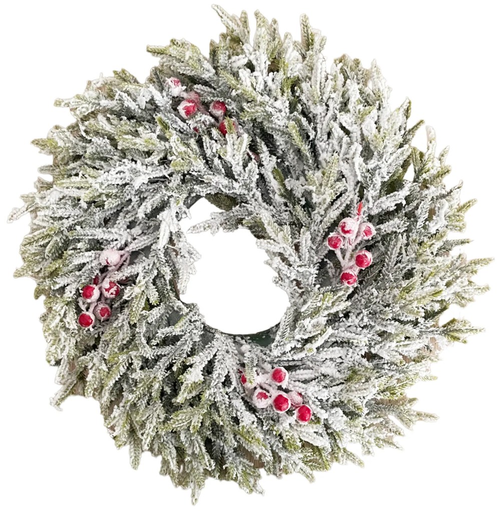 Coronita Craciun cu crengute brad FREEZY, 35cm