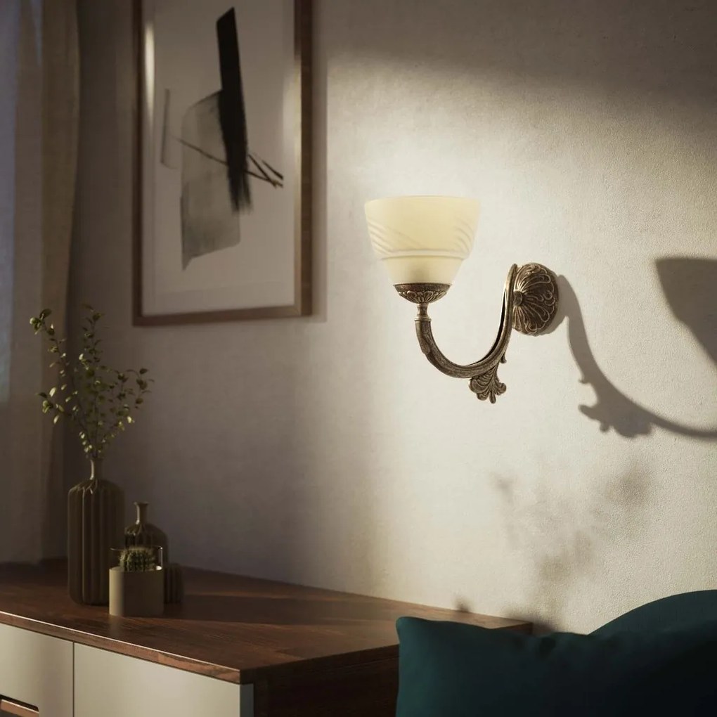 Aplica de perete din alama stil Neoclassical Elisa