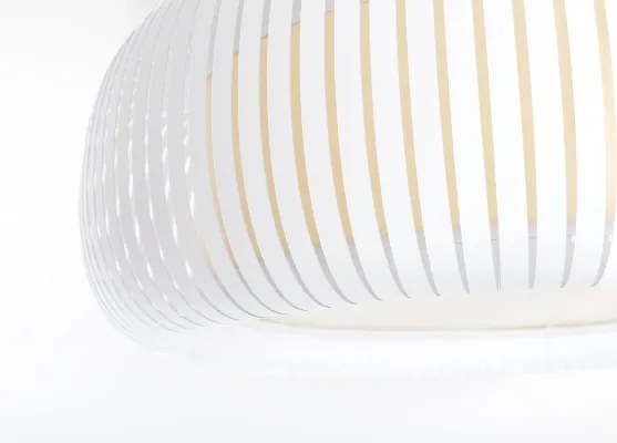 Plafonieră STRIPES 2xE27/40W/230V Ø 55 cm alb/crem