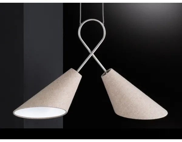 Fischer & Honsel 65170 - Lustră pe cablu SAGA 2xE27/12W/230V