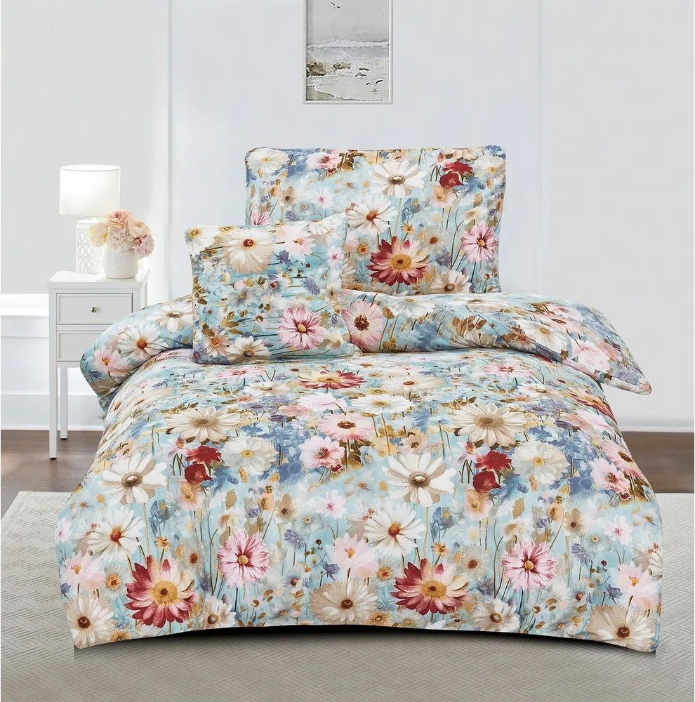 Lenjerie de pat din microsatin pentru pat de o persoană cu 3 piese 140x200 cm Rachel – My House