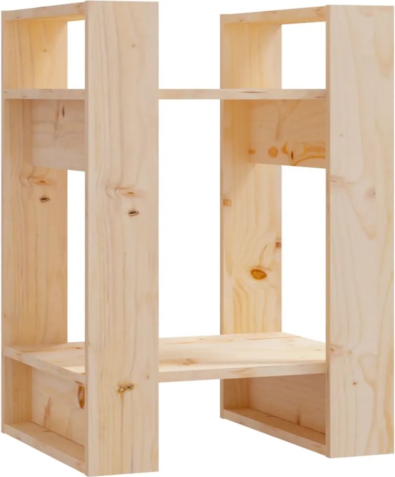 vidaXL Bibliotecă/Separator cameră, 41x35x57 cm, lemn masiv de pin