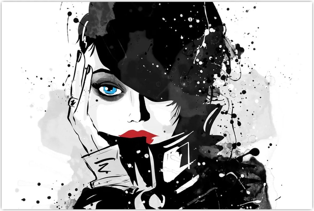 Tablou - Femeia misterioasă (90x60 cm)