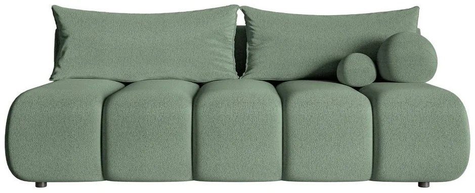 Canapea trei locuri Didier mini  (verde marin + negru). 1100576