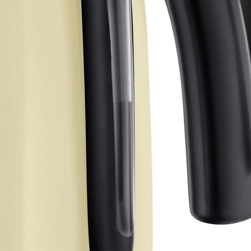 Cana electrica Russell Hobbs Colours Plus Classic Cream 20415-70, 2400 W, 1,7 l, Fierbere rapida, Element de incalzire ascuns, Baza rotativa la 360°, Indicator, Crem