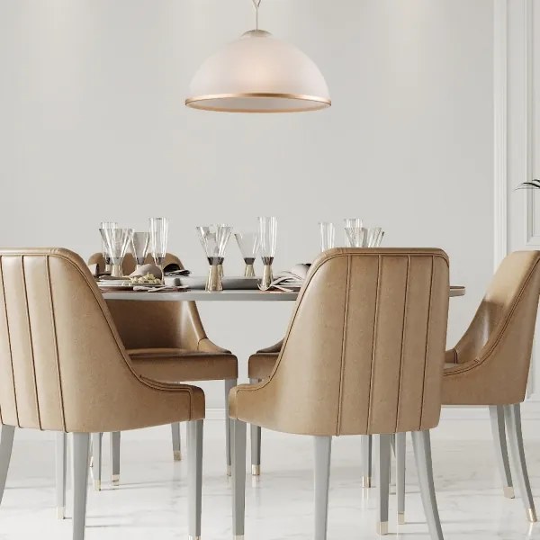 Lustră LED pe tijă Brilagi ANTICO 1xE27/60W/230V alb patină