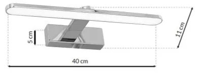 Iluminat oglindă baie LED SPLASH LED/8W/230V IP44