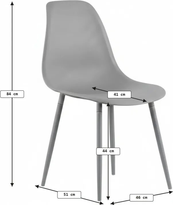 Scaun bucatarie OSAKA plastic, verde deschis