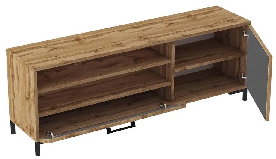 Dulap TV Cascade  (stejar lancaster + gri). 1098747