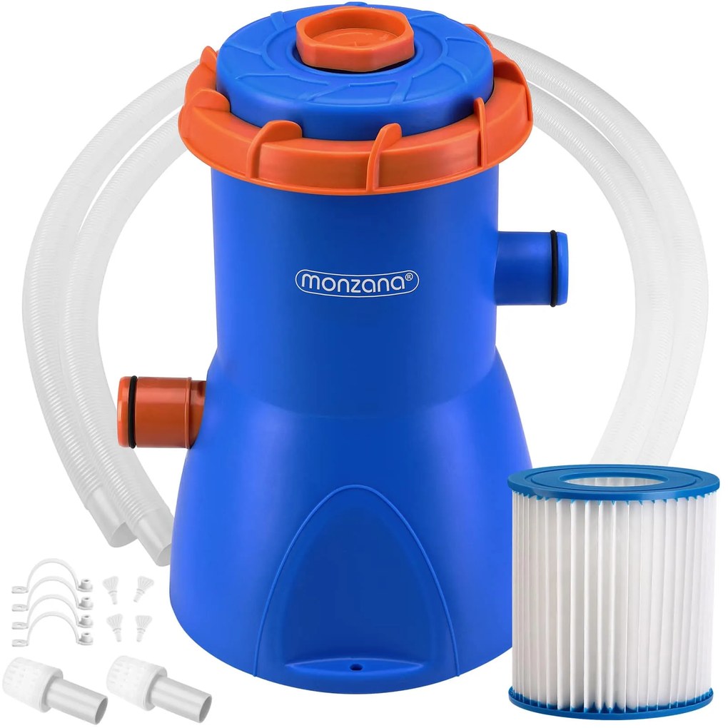 Deuba Pompa filtru piscina MZP40 albastru/portocaliu 3.400L/h