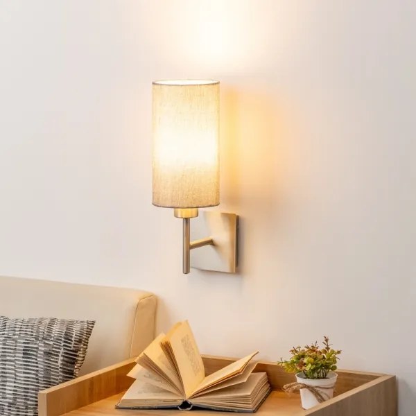 Aplică LED Eglo TUNJA 1xE27/60W/230V crom mat/gri