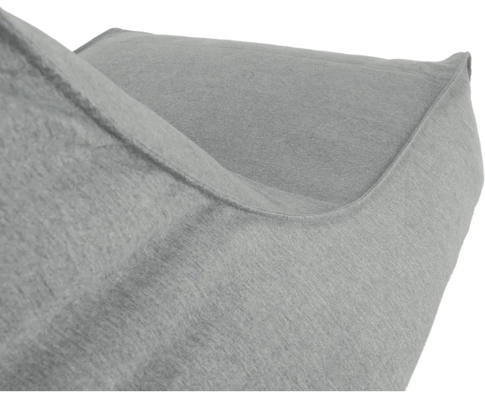 Fotoliu tip sac, material textil gri deschis, EGALEO