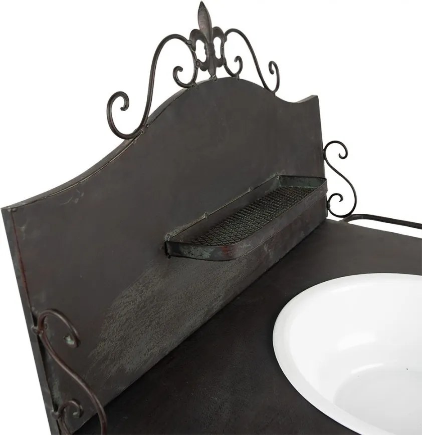 Consola vintage de exterior, din metal, Lavandiere