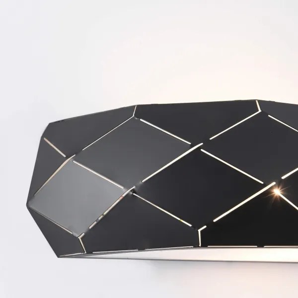 Aplică de perete REUS 1xE27/40W/230V neagră