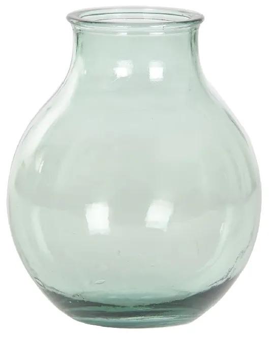 Vaza Mint din sticla, verde, 29x36 cm