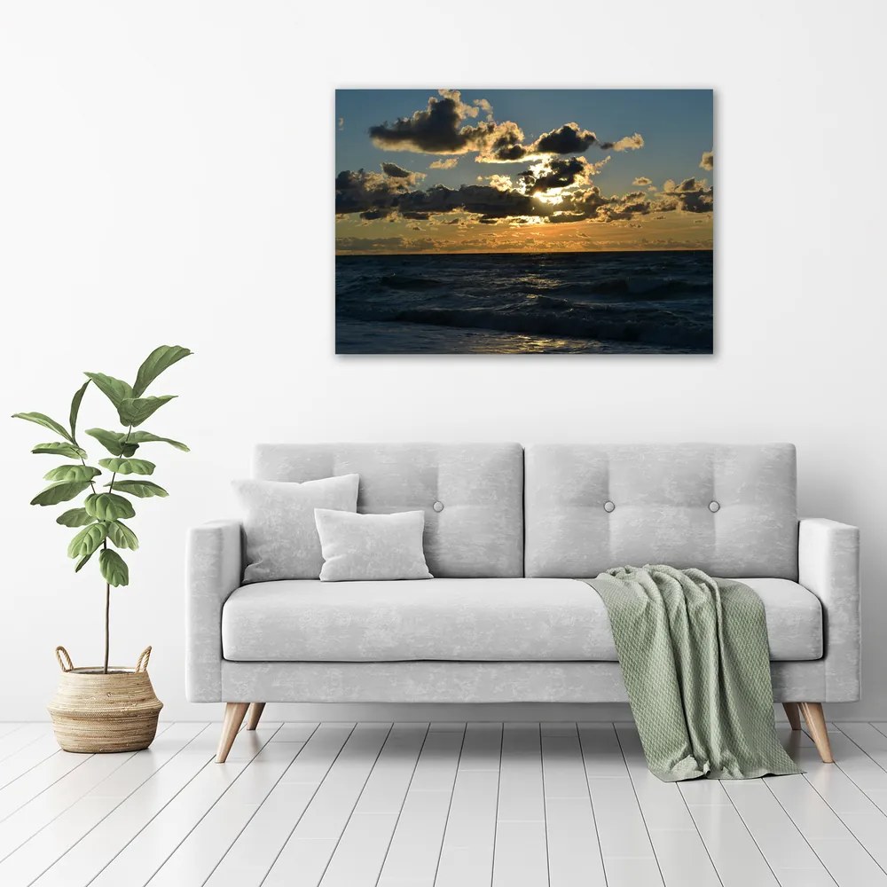 Print pe canvas Apus de soare peste mare