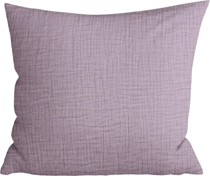 Husa pentru perna din muselina MUSSARI 45x45 cm, lila mov