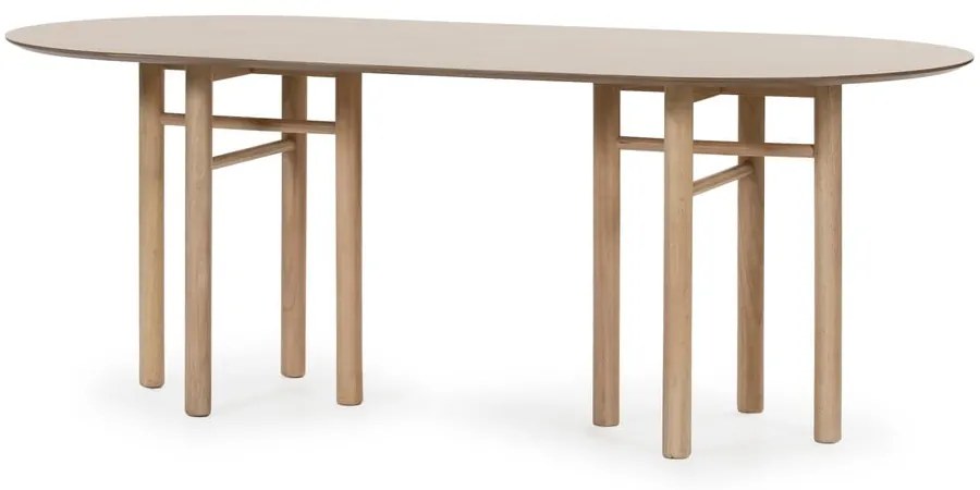 Masă dining ovală Teulat Junco, lungime 200 cm