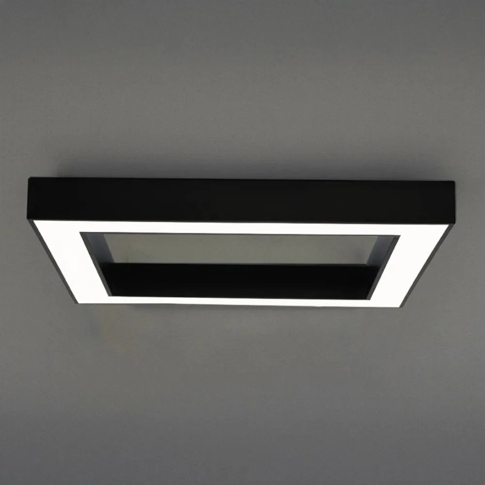 Plafonieră LED/100W/230V 3000/4000/6500K 80x80 cm negru