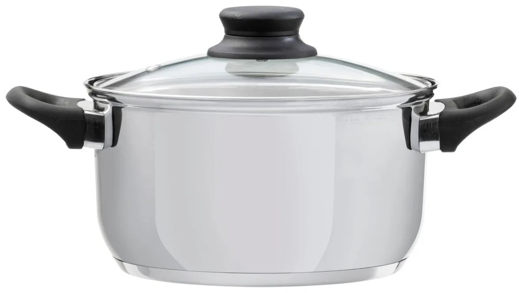 Oala inox cu capac 22cm, 4.7L, Lima