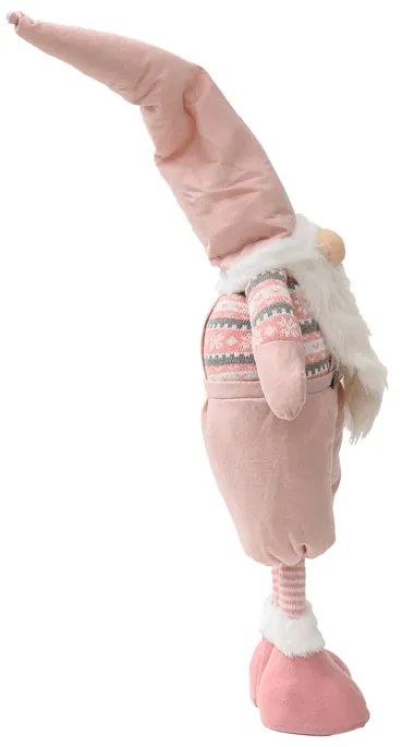 Pitic decorativ GNOME 90 cm, roz
