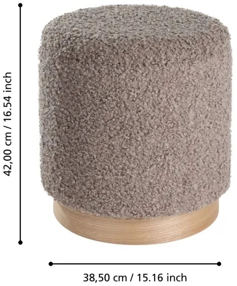 SET 2x taburet Eglo 424141 MASHIKE d. 31,5/38,5 cm maro