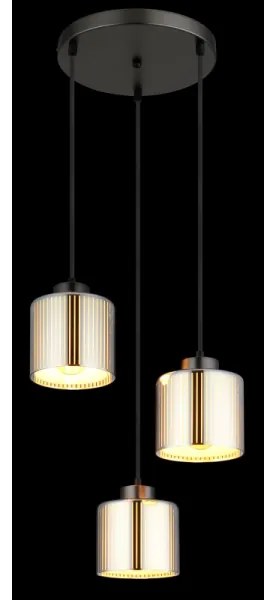 Lustră pe cablu Globo 16056-3HR FELICIA 3xE27/60W/230V d. 33