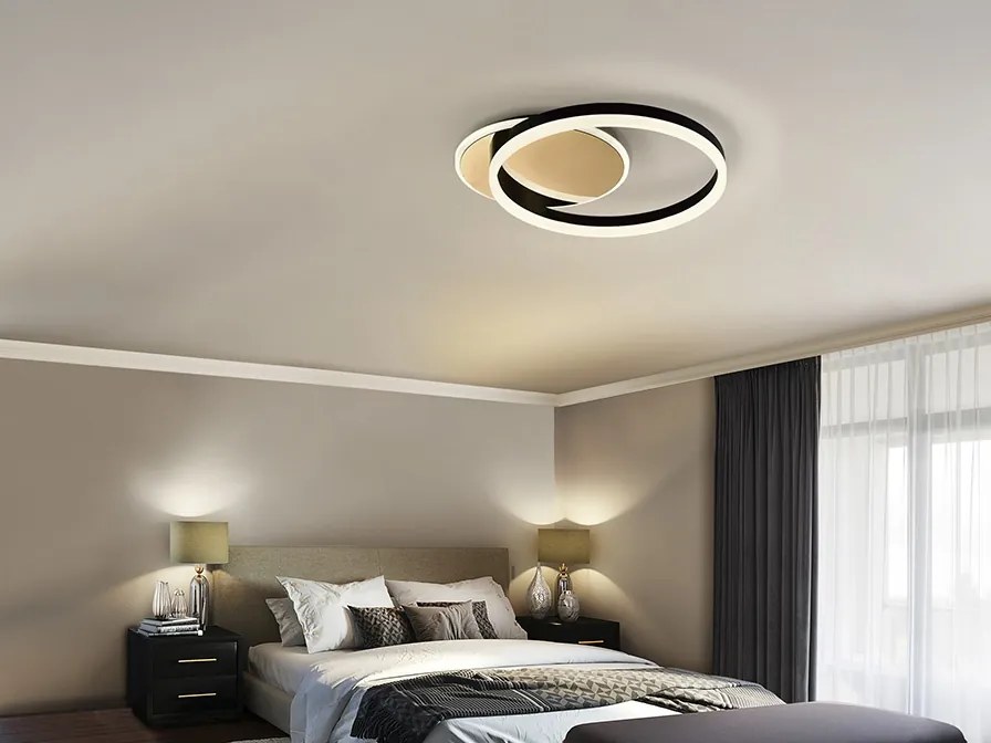 Lustra LED aplicata design modern circular Oriel