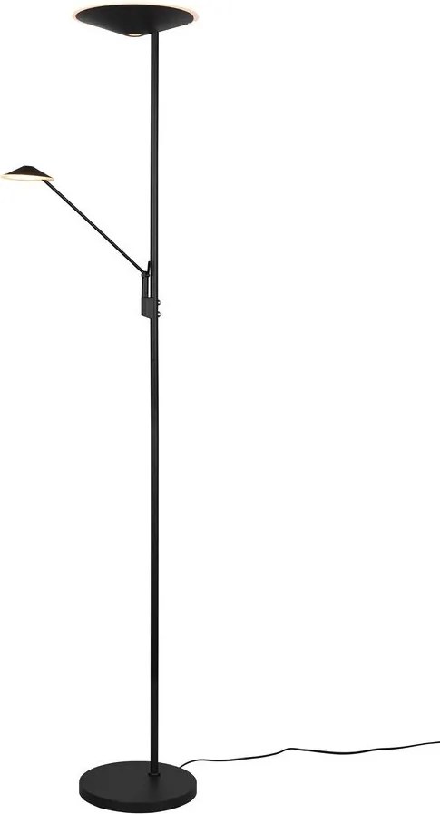 Lampadar negru mat LED cu intensitate reglabilă (înălțime 180 cm) Brantford – Trio