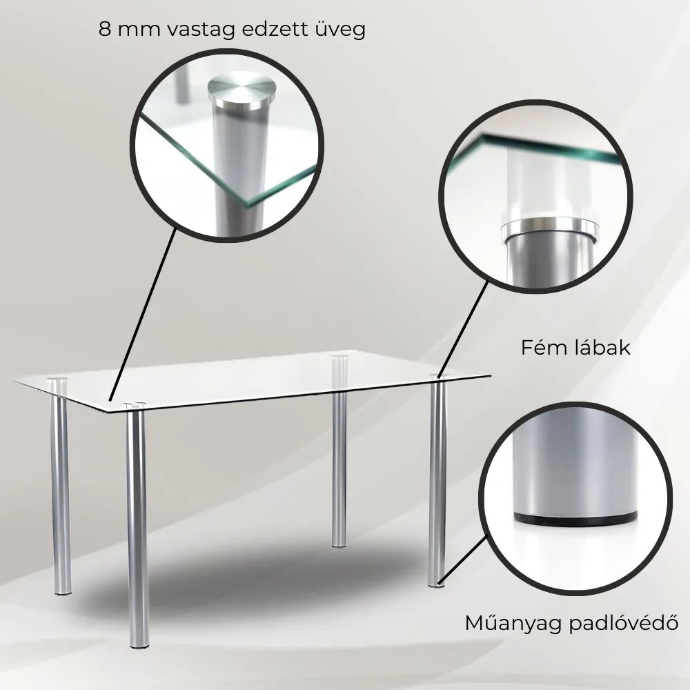 Set de masă Midori 4+1 bej