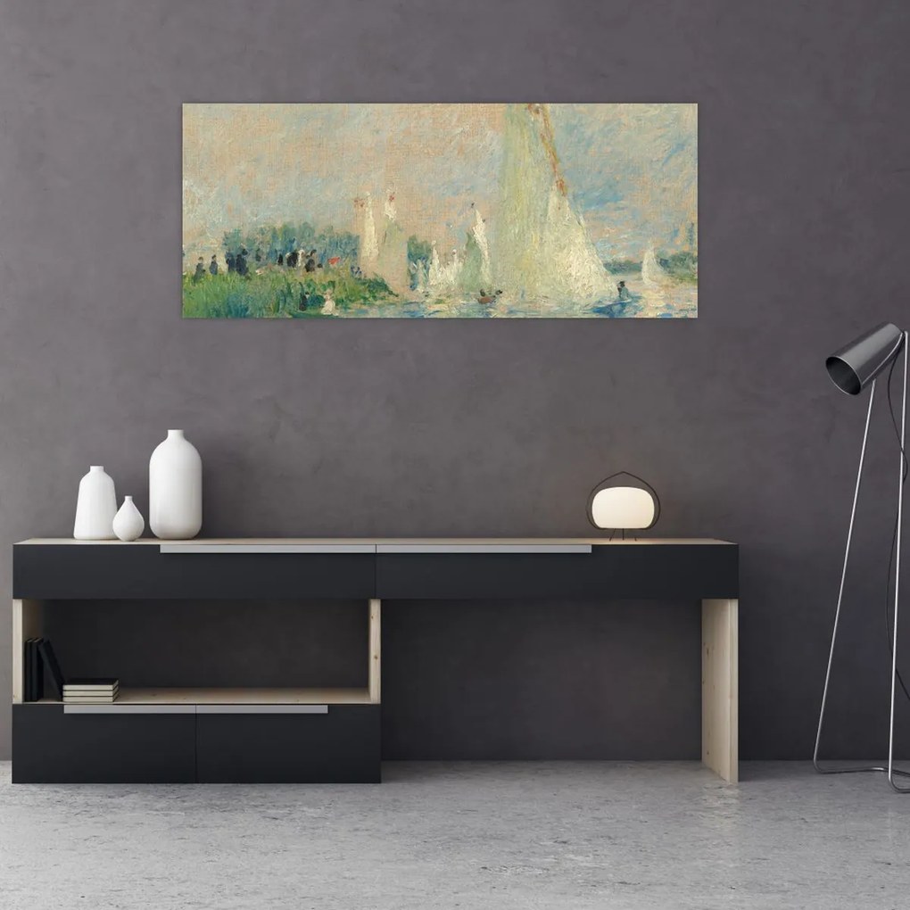 Tablou - Auguste Renoir, Regatta at Argenteuil, reproducere (120x50 cm)